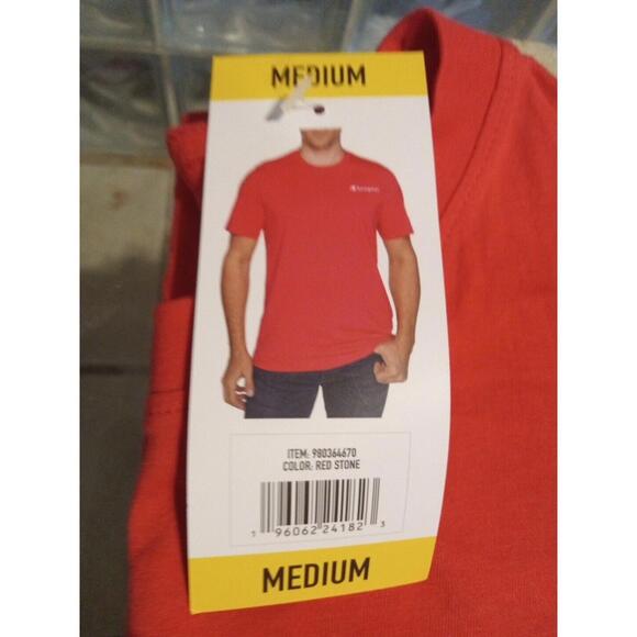 2 Pack! Champion Men's Classic Medium - Red Stone And Grey Gray New NWT - Picture 2 of 4